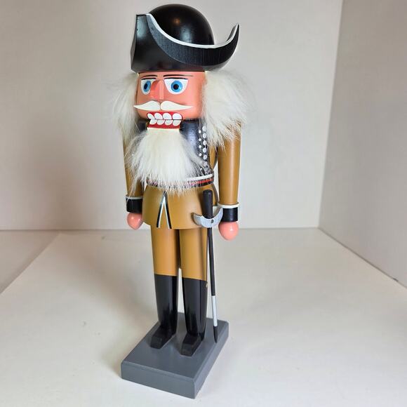 Vintage Erzgebirge German Nutcracker Soldier 10.5" – GDR Handmade Wood - Picture 6 of 13